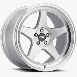 ESR 18X10.5 5X100 (CUSTOM DRILL) +15 72.56 SILVER MACHINE LIP CR5 80551415 80551415 CR5HS-ML 5X100