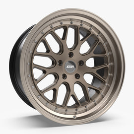 ESR CS1 18X10.5 5X114.3 +22 MATTE BRONZE FACE MACHINED LIP Wheel/Rim 80551422 CS01MBRNZ-ML