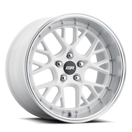 ESR 18X8.5 5X100 +35 72.56 GLOSS WHITE MACHINE LIP CS11 88550035 CS11WHT-ML 88550035 CS11WHT-ML