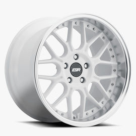 ESR 18X9.5 5X120 (Custom Drill) +22 72.56 GLOSS WHITE MACHINE LIP CS18 Wheel/Rim 89551422 CS18WHT-ML 5X120