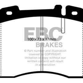 EBC 92-96 Ferrari 512TR 5.0 Yellowstuff Front Brake Pads DP4927R