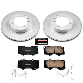 Power Stop 03-09 Toyota 4Runner Front Z17 Evolution Geomet Coated Brake Kit CRK137