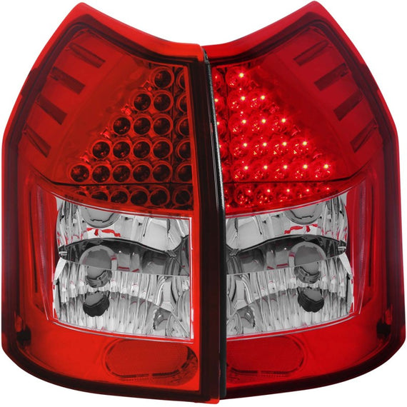 ANZO 2005-2008 Dodge Magnum LED Taillights Red/Clear 321015