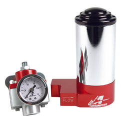 Aeromotive SS Carbureted Pump Reg Gauge Kit - 3/8in NPT 17246