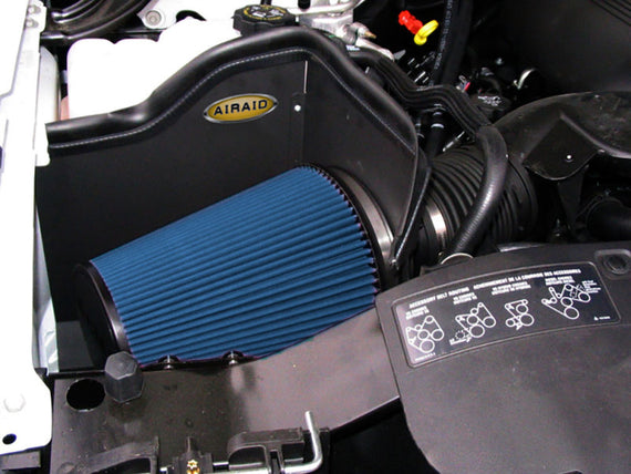 Airaid 99-06 Chevy Silverado 4.8/5.3/6.0L (w/Low Hood) CAD Intake System w/o Tube (Dry / Blue Media) 203-112-1