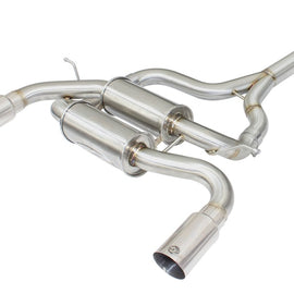 aFe MACHForce XP SS-304 Polish Tip 2.5in Dia Axle Back Exhaust 12-15 BMW 335i (F30) 3.0L (t) 49-36325-P