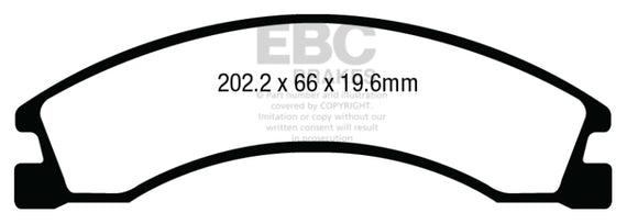 EBC 08+ Ford Econoline E450 Yellowstuff Rear Brake Pads DP43006R