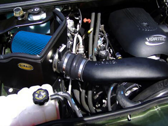 Airaid 03-07 Hummer H2 / SUT 6.0L CAD Intake System w/ Tube (Dry / Blue Media) 203-146