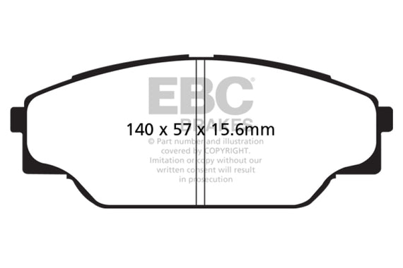 EBC 93-98 Toyota T100 Pick Up 1 Ton 2WD Yellowstuff Front Brake Pads DP41713R