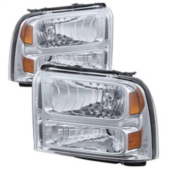 Xtune Ford F250/350/450 Super Duty 05-07 Crystal Headlights Chrome HD-JH-FS05-AM-C 9026560
