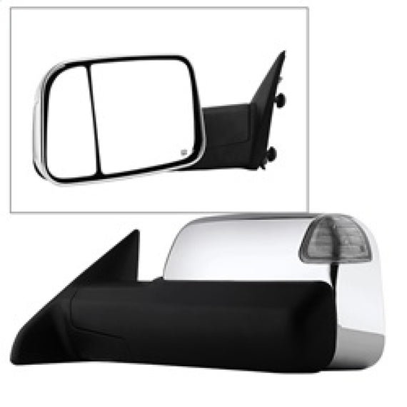 xTune Dodge Ram 1500 09-12 Extendable Power Heated Adjust Mirror Chrome Housing Left MIR-DRAM10-PW-L 9933165