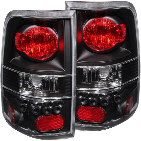 ANZO 2004-2008 Ford F-150 Taillights Black 211060