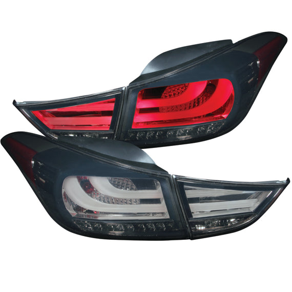 ANZO 2011-2013 for Hyundai Elantra LED Taillights Smoke 4pc (321297) 321297