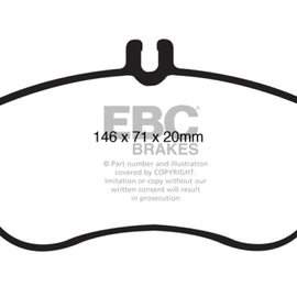 EBC Brakes DP31989C EBC Redstuff Ceramic Low Dust Brake Pads DP31989C