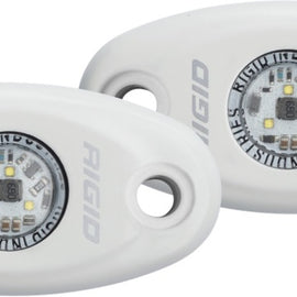 Rigid Industries A-Series Light - White - Low Strength - Cool White - Set of 2 482153