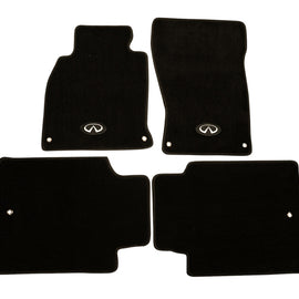 NRG Floor Mats - 13+ Infinity Q70 w/ Infiniti Emblem Logo (4 pieces) FMR-610