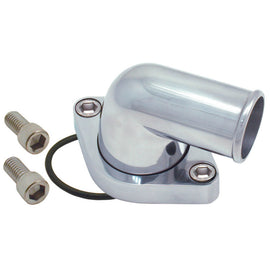 Spectre Chevy 90 Degree Swivel Water Neck - Polished Aluminum 4933