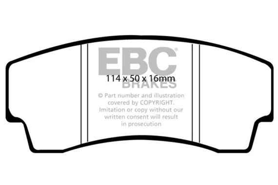 EBC 99-02 Noble M12 2.6 Twin Turbo Bluestuff Rear Brake Pads DP5008NDX