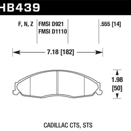 Hawk Performance Ceramic Street Brake Pads HB439Z.555