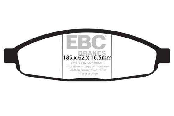 EBC 05-07 Chrysler Pacifica 3.5 Greenstuff Front Brake Pads DP21688