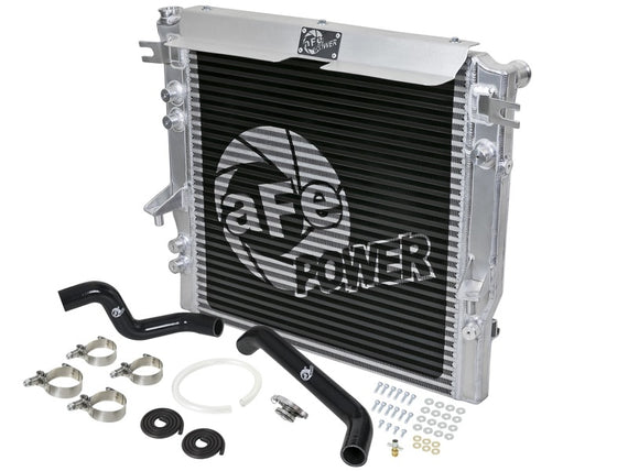 aFe BladeRunner GT Series Bar and Plate Radiator w/ Black Hoses 07-11 Jeep Wrangler (JK) V6 3.8L 46-50002-B