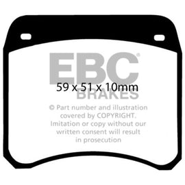 EBC 63-69 Rover Mini Cooper Greenstuff Front Brake Pads DP2128