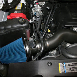 Airaid 09-10 GM Trucks 6.0L w/ Mech Fans CAD Intake System w/ Tube (Dry / Blue Media) 203-235