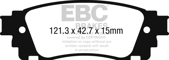 EBC 2017+ Toyota C-HR 2.0L Greenstuff Rear Brake Pads DP22262