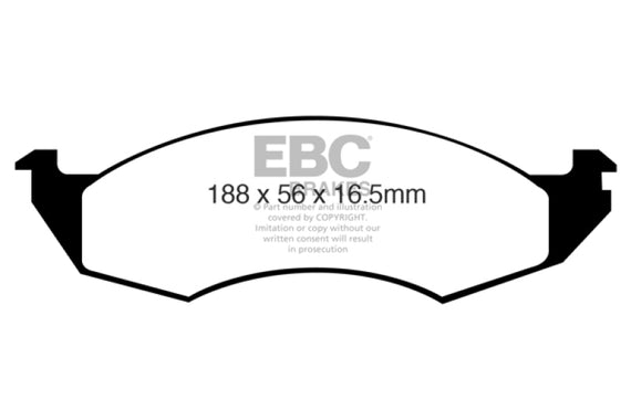 EBC 93-98 Mercury Villager 3.0 Greenstuff Front Brake Pads DP61269