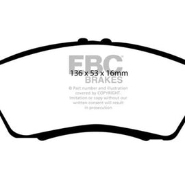 EBC 06-07 Suzuki Aerio 2.3 Greenstuff Front Brake Pads DP21390