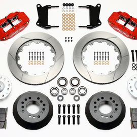 Wilwood Narrow Superlite 6R Front Hub Kit 14.00in Red 67-69 Camaro 64-72 Nova Chevelle 140-9804-R