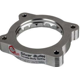 aFe 02-09 Chevrolet Trailblazer/ 02-09 GMC Envoy L6 4.2L Silver Bullet Throttle Body Spacer - Silver 46-34022