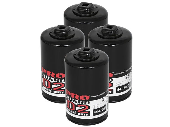 aFe Pro GUARD D2 Oil Filter 97-08 Ford Trucks V6 4.2L / V8 4.6L (4 Pack) 44-LF007-MB
