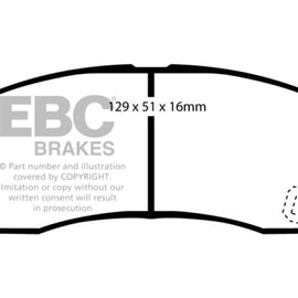 EBC 03-05 Kia Rio Cinco 1.6 Ultimax2 Front Brake Pads UD889