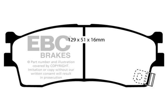 EBC 03-05 Kia Rio Cinco 1.6 Ultimax2 Front Brake Pads UD889