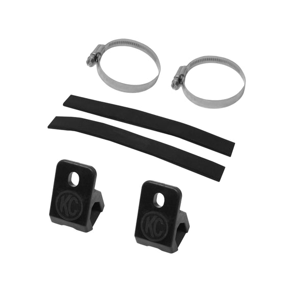 KC HiLiTES Universal 40 Deg. A-Pillar Tube Clamp Light Mount (1.5-2in. Diameter Bars) - Pair 7326