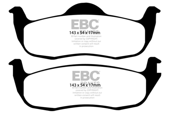 EBC 05-10 Jeep Commander 3.7 Greenstuff Rear Brake Pads DP61745