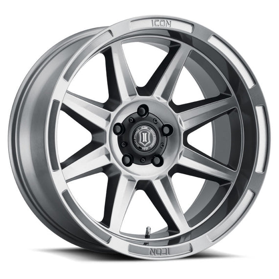 ICON Bandit 20x10 5x150 -24mm 4.5in BS 110.10mm Bore Gun Metal Wheel 6020105545GM