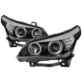 Spyder 08-10 BMW 5-Series E60 (HID Models Only) Projector Headlights - Black PRO-YD-BMWE6008-HID-BK 5085511