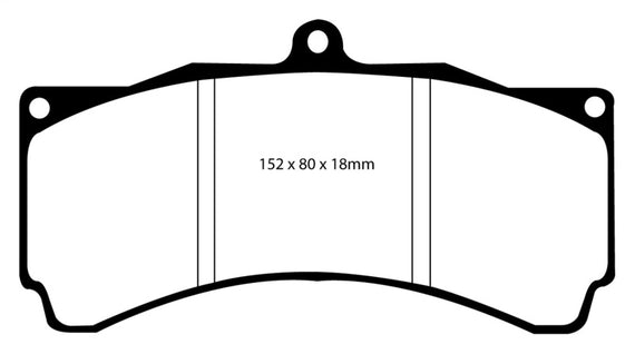 EBC Brakes Yellowstuff Performance Brake Pads DP4012R