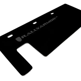 Rally Armor 15-16 Polaris Slingshot Rear Swingarm Black UR Mud Flap w/Grey Logo (MOQ 200 PCS) MF35-UR-BLK/GRY