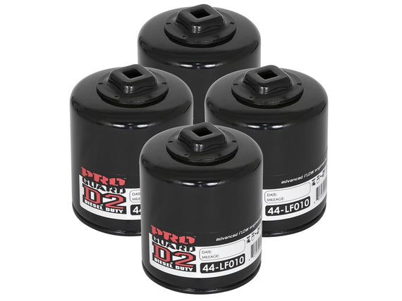 aFe Pro GUARD D2 Oil Filter 00-14 GM Gas Trucks V6 4.3L (4 Pack) 44-LF010-MB