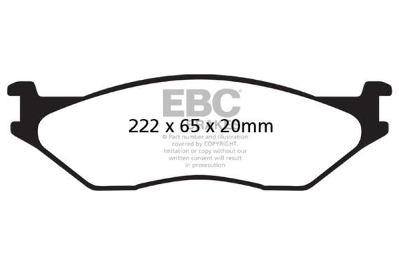 EBC 02-05 Ford Econoline E550 Greenstuff Front Brake Pads DP61653