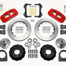 Wilwood AERO6 Front Hub Kit 14.00in Red TCI-IFS 71-78 (Pinto Based) 140-13226-R