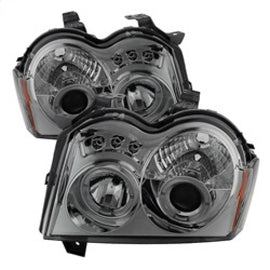 Spyder Jeep Grand Cherokee 05-07 Projector Headlights LED Halo LED Smke PRO-YD-JGC05-HL-SMC 5011114
