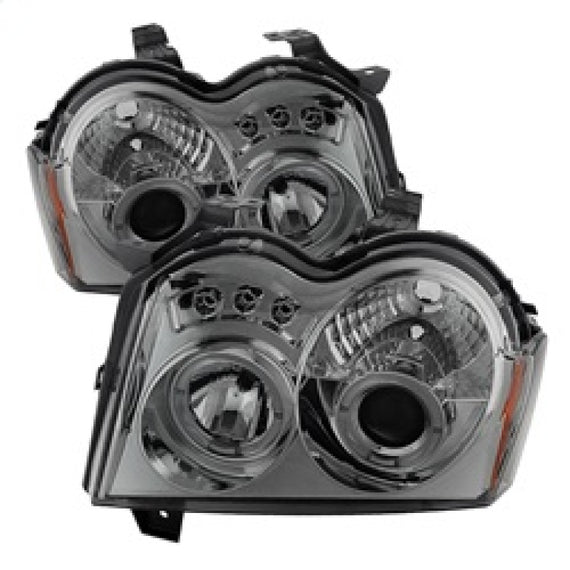 Spyder Jeep Grand Cherokee 05-07 Projector Headlights LED Halo LED Smke PRO-YD-JGC05-HL-SMC 5011114