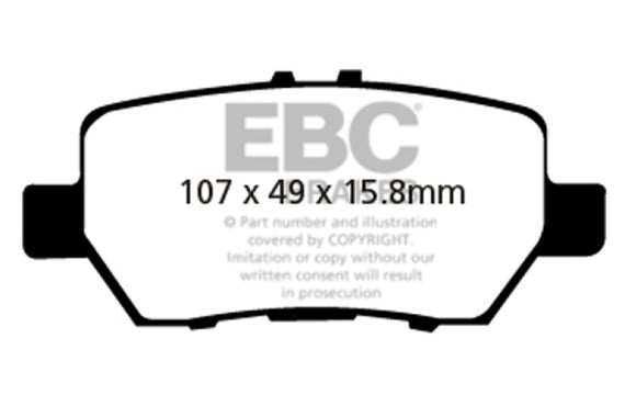 EBC 05-08 Acura RL 3.5 Greenstuff Rear Brake Pads DP21736