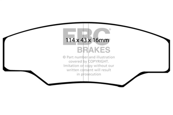 EBC Brakes Orangestuff Full Race Brake Pads DP9003