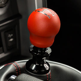 Raceseng Contour Shift Knob (Gate 2 Engraving) Cadillac CTS-V / Corvette C6 Adapter - Red Texture 08231RTE-08012-081205