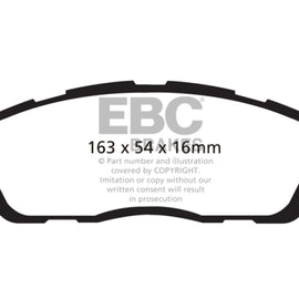 EBC 13-14 Ford Mustang 3.7 (A/T+Performance Pkg) Greenstuff Front Brake Pads DP21868